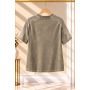 T-shirt damski Philia Loft Fango 86 z koronką | Bawełna