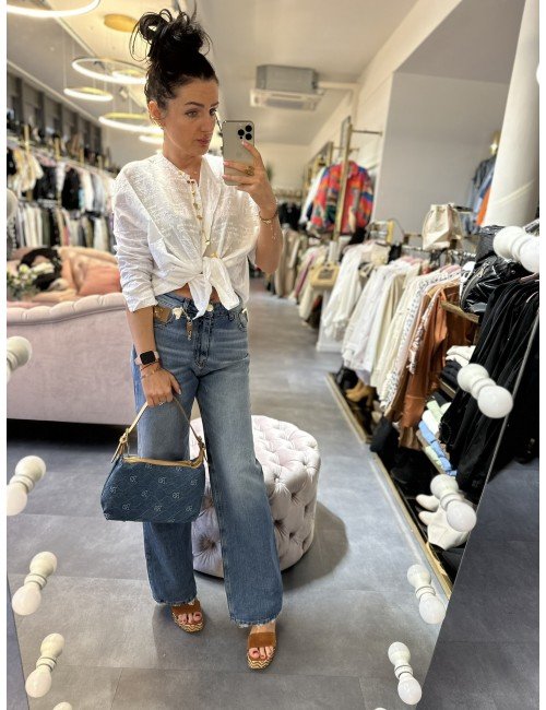 Biała koszula z bawełny - klasyka i elegancja od Ana Caselli