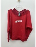 Czerwona bluza z topem od Danza // 1027