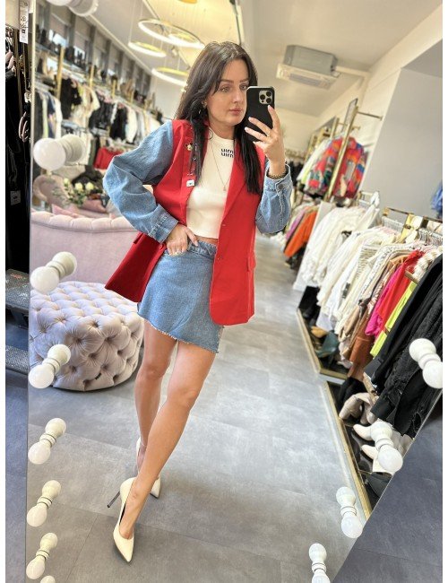 Adore Danew, bawełniana, czerwona, marynarka, Souvenir