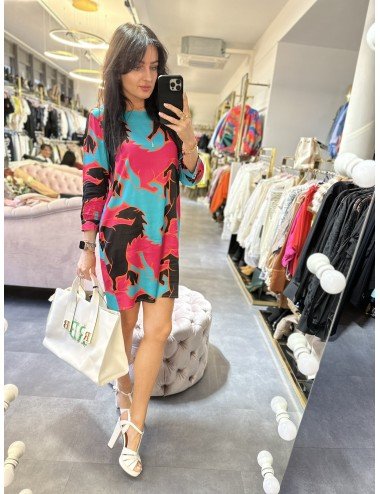 marmurkowa sukienka l moda włoska // 1059