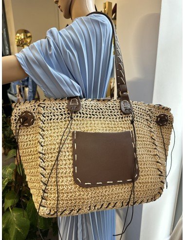 Pleciona torba plażowa // 1091