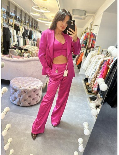 Fuksjowa Kamizelka Zapinana na Guziki bez Kieszeni - Babylon