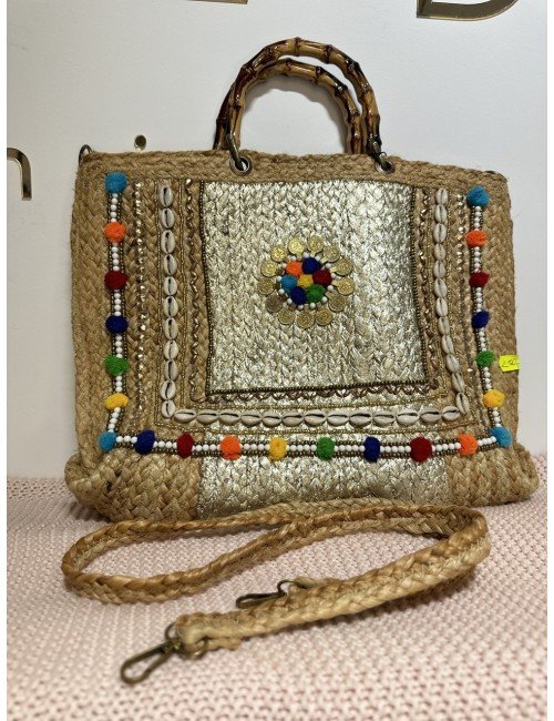 Letnia Torba z Muszelkami - Stylowy Dodatek na Plażę // 1179