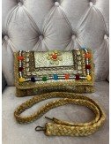 Unikalna Torba Do Ręki z Ozdobami - Hand Made // 1180