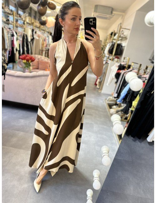 Sukienka wiązana na szyi od Lumina