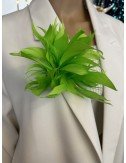 Broszka z zielonych piórek // 1304*