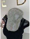Srebrna czapka z daszkiem // 1398