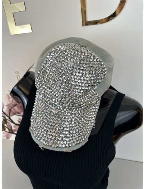 Srebrna czapka z daszkiem // 1398