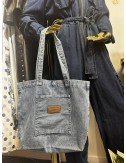 Jeansowa torba do ręki i na ramię // 1401