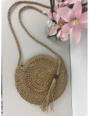 Pleciona torebeczka na długim pasku // 1404