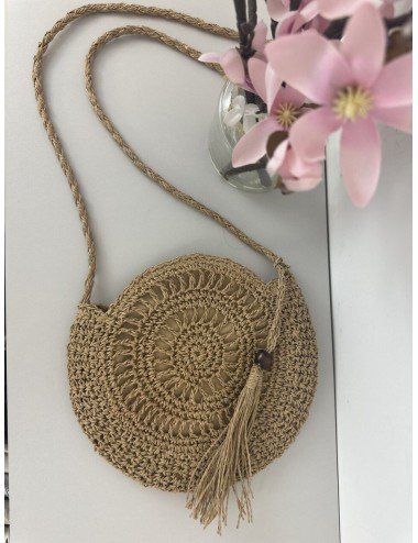 Pleciona torebeczka na długim pasku // 1404