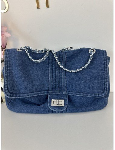 Jeansowa torba na łańcuszku // 1433