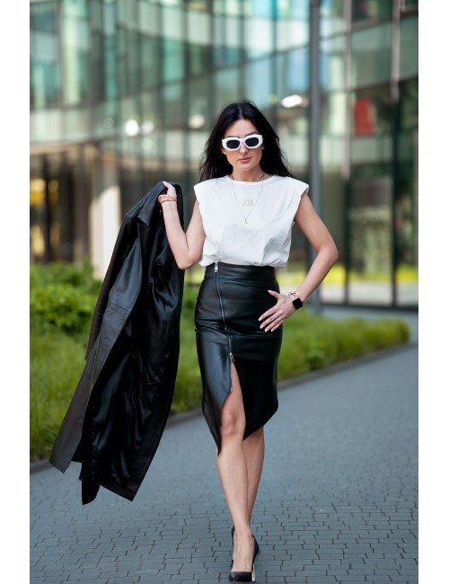 Modna Skórzana Spódnica - Idealna na Specjalne Okazje