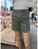 bawełniane szorty khaki z kieszeniami // 1441