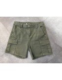 bawełniane szorty khaki z kieszeniami // 1441