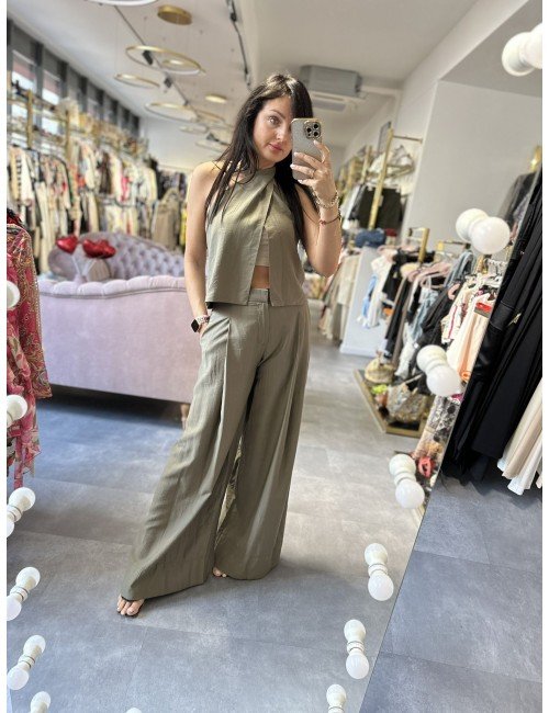 Luźne spodnie khaki od Luminy // 1475