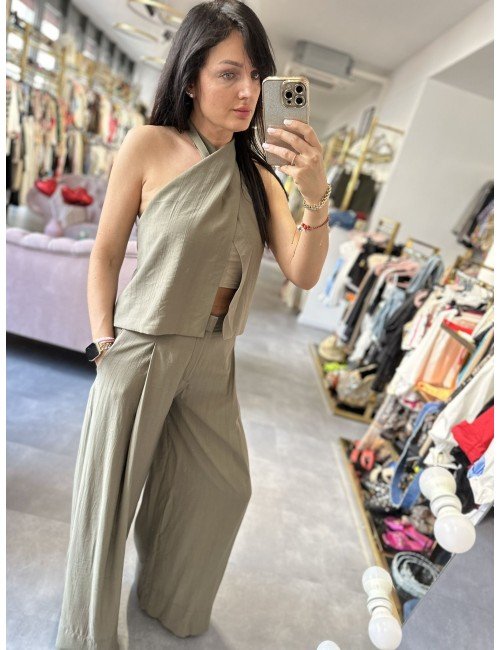 kamizelko bluzka khaki od Luminy // 1473