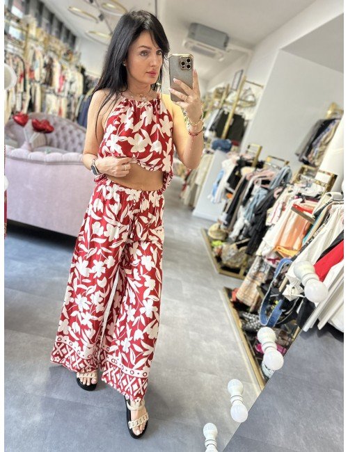 Biało czerwone spodnie od Ana Caselli // 1480