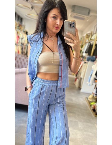 niebieska kamizelka na ramiączka // 1485