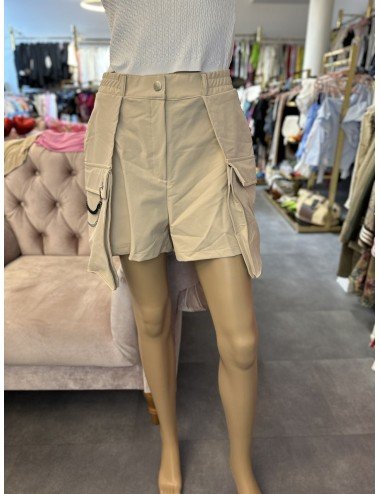 beżowe szorty z łańcuszkiem // 1498