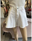 Białe szorty z luźną nogawką od Ana Caselli // 1510