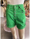 Zielone bawełniane szorty // 1534