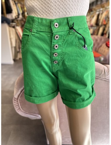 Zielone bawełniane szorty // 1534