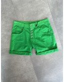 Zielone bawełniane szorty // 1534