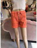 pomarańczowe bawełniane szorty // 1535