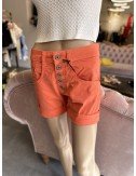 pomarańczowe bawełniane szorty // 1535