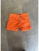 pomarańczowe bawełniane szorty // 1535