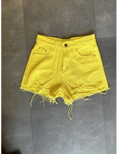żółte bawełniane szorty // 1536
