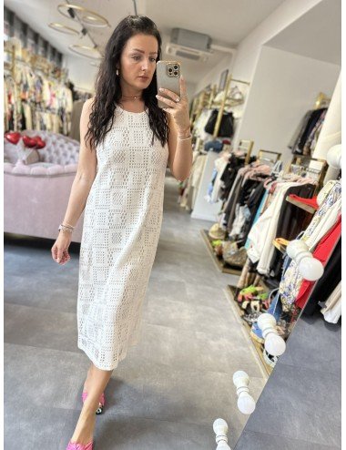 biała sukienka boho od Imperial // 1562