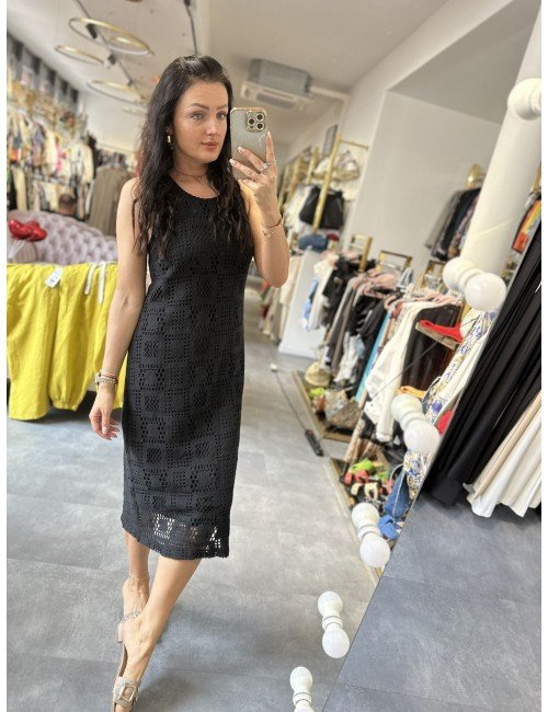 czarna sukienka boho od Imperial // 1563