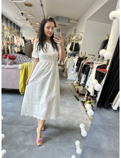 Biała sukienka boho // 1565
