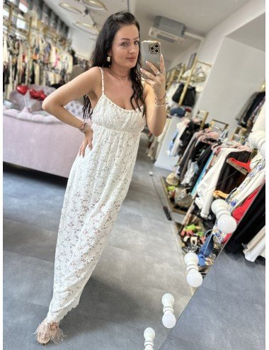 Biała sukienka boho od Gil Santucci // 1566