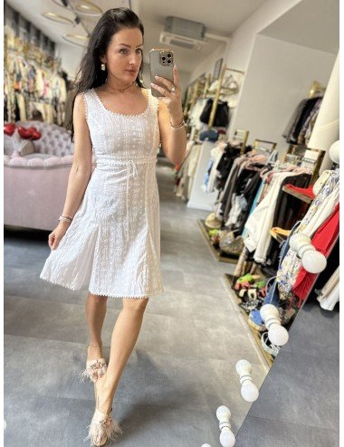 biała sukieneczka na ramiączka // 1570**