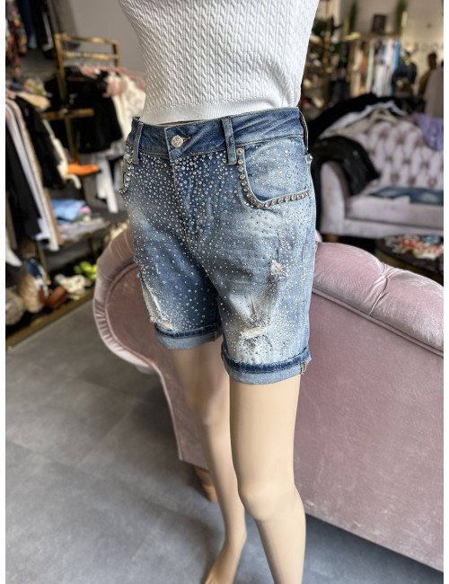 Biżuteryjne Szorty Jeansowe Premium – AdoreDanew // 1551*