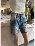 Jeansowe szorty z guzikami // 1552