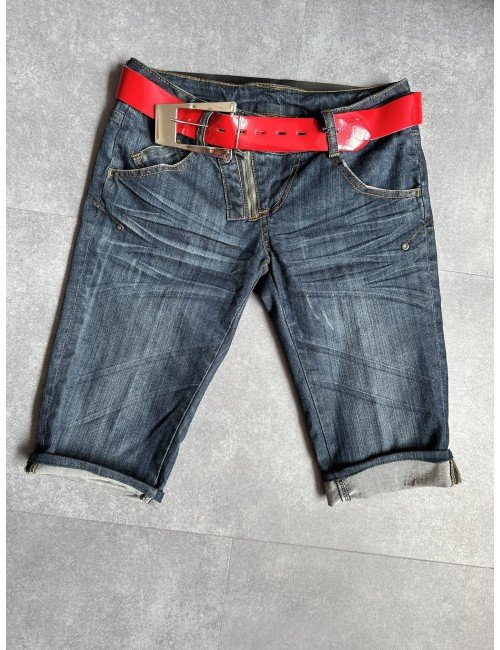 szorty z czerwonym paskiem // 1554