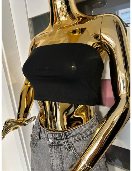 czarny top bez rękawów od Vicolo // 1712