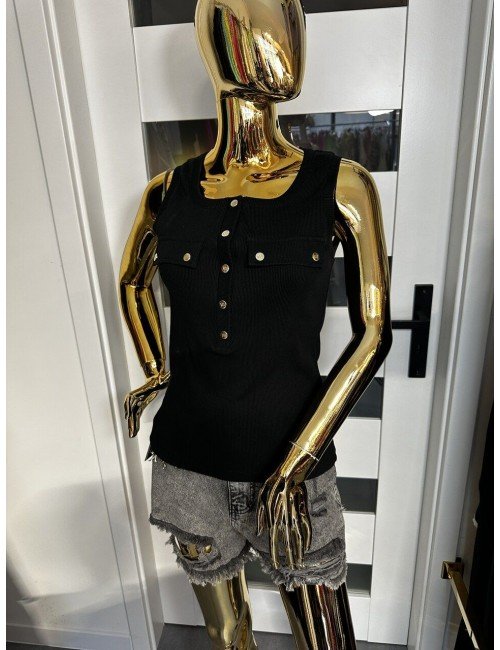 czarny top od Gil Santucci // 1762