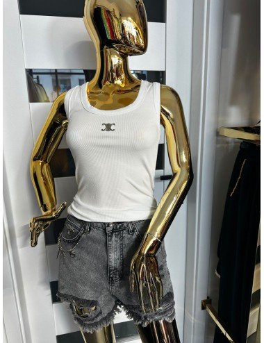 biały bawełniany top // 1769