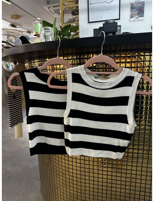 Wiskozowy top w paski od Ana Caselli // 1774