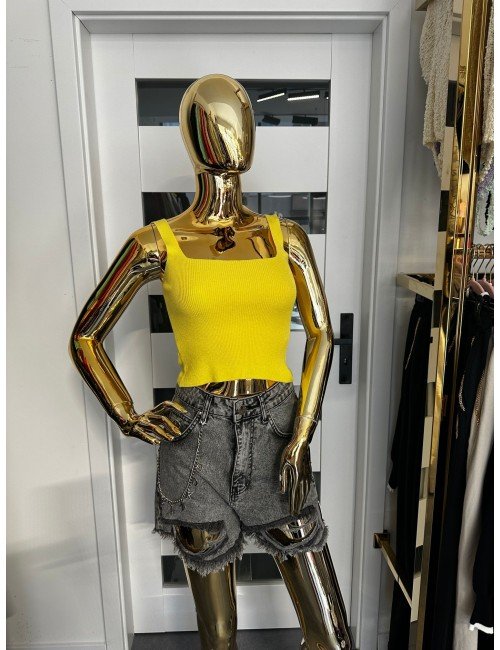 żółty top na ramiączka od Ana Caselli // 1824