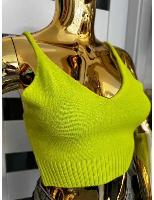 zielony top na ramiączka od Ana Caselli // 1825