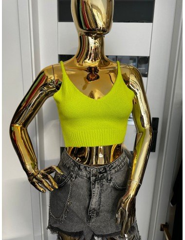 zielony top na ramiączka od Ana Caselli // 1825