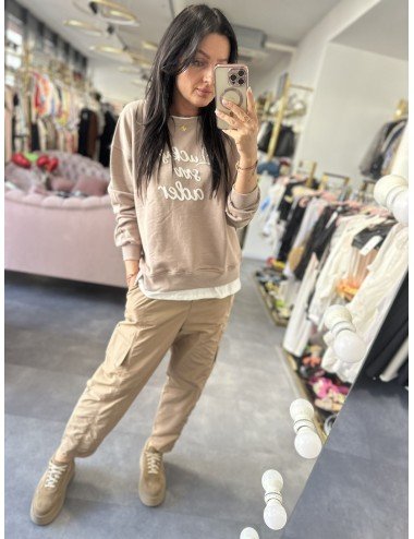 bawełniana bluza na długi rękaw // 1969