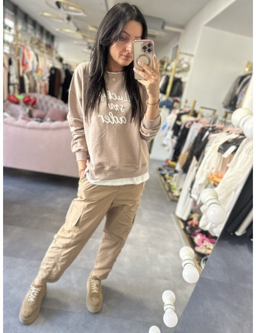 bawełniana bluza na długi rękaw // 1969